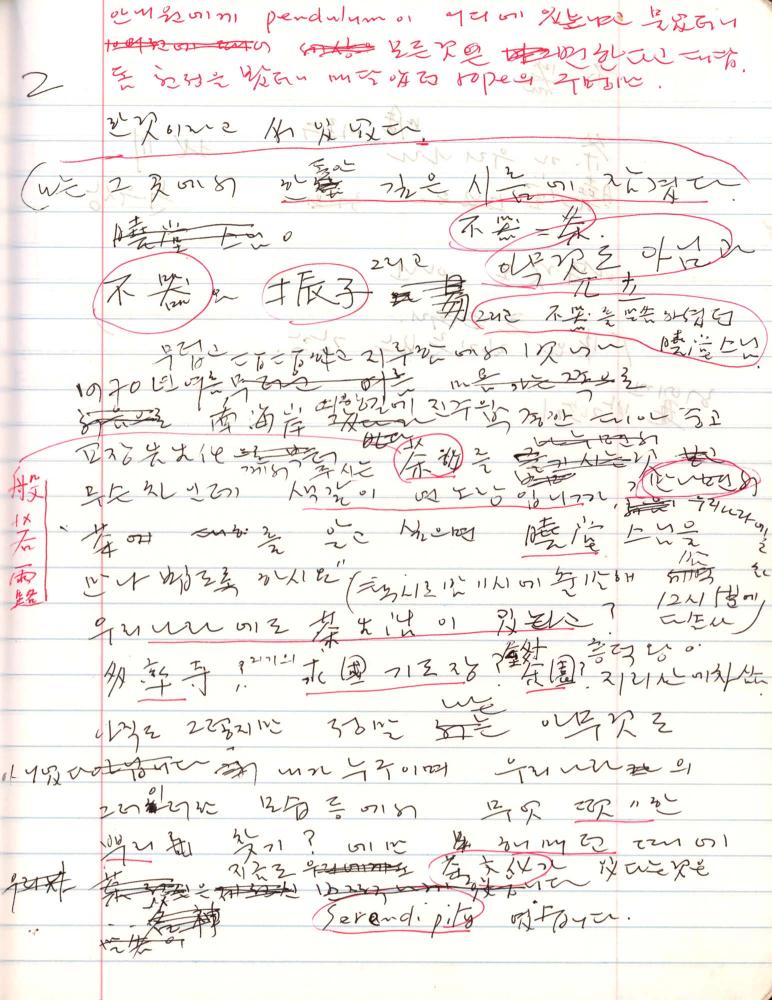 2005년부터 2006년까지 김차섭 구상노트