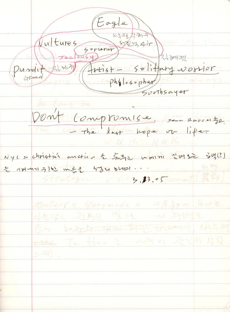 2005년 전후의 김차섭 구상노트 2