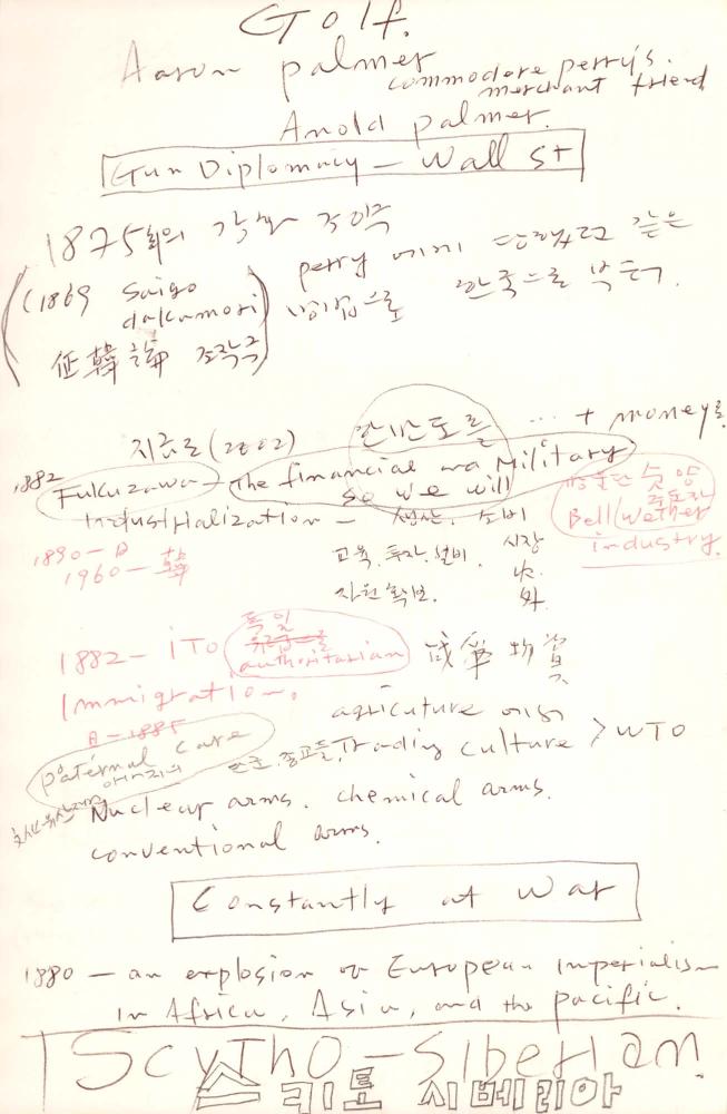 2002년 김차섭 구상노트 2