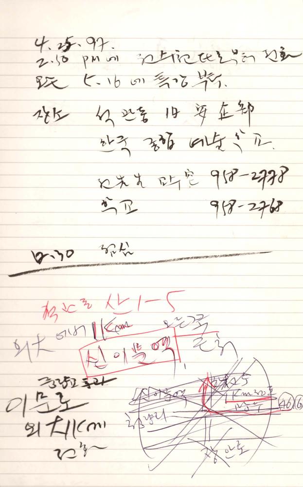 1997년 김차섭 구상노트 2