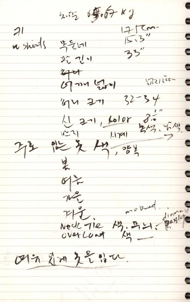 1997년 김차섭 구상노트 2