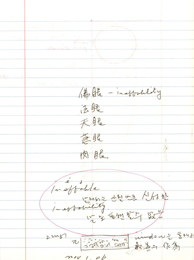 2005년 전후의 김차섭 구상노트 3