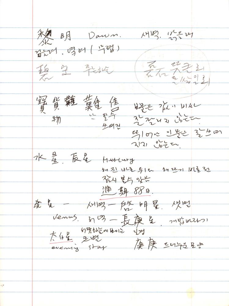 2005년 전후의 김차섭 구상노트 3
