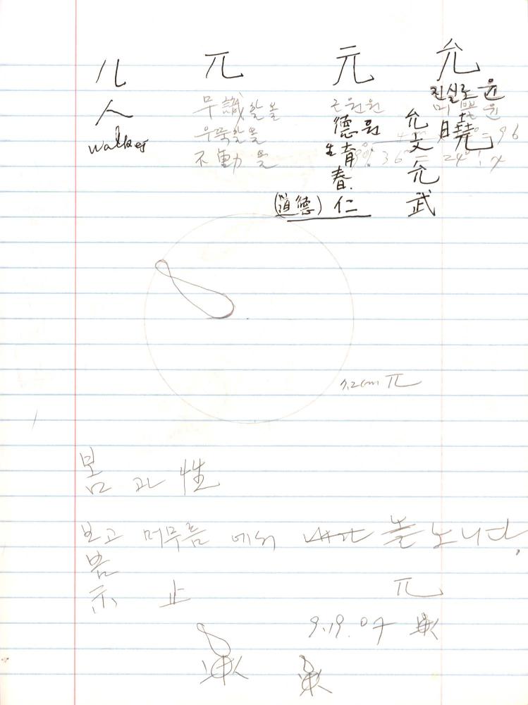 2005년 전후의 김차섭 구상노트 3