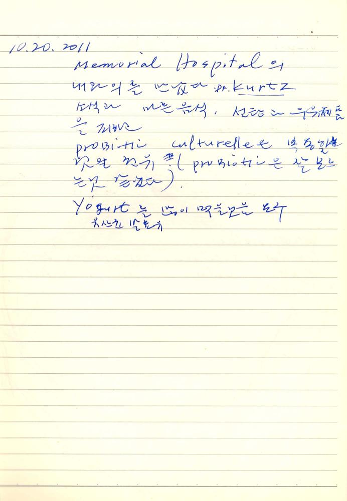 2011년 전후의 김차섭 구상노트 2
