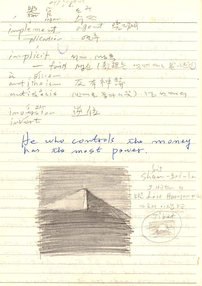 2011년 전후의 김차섭 구상노트 2