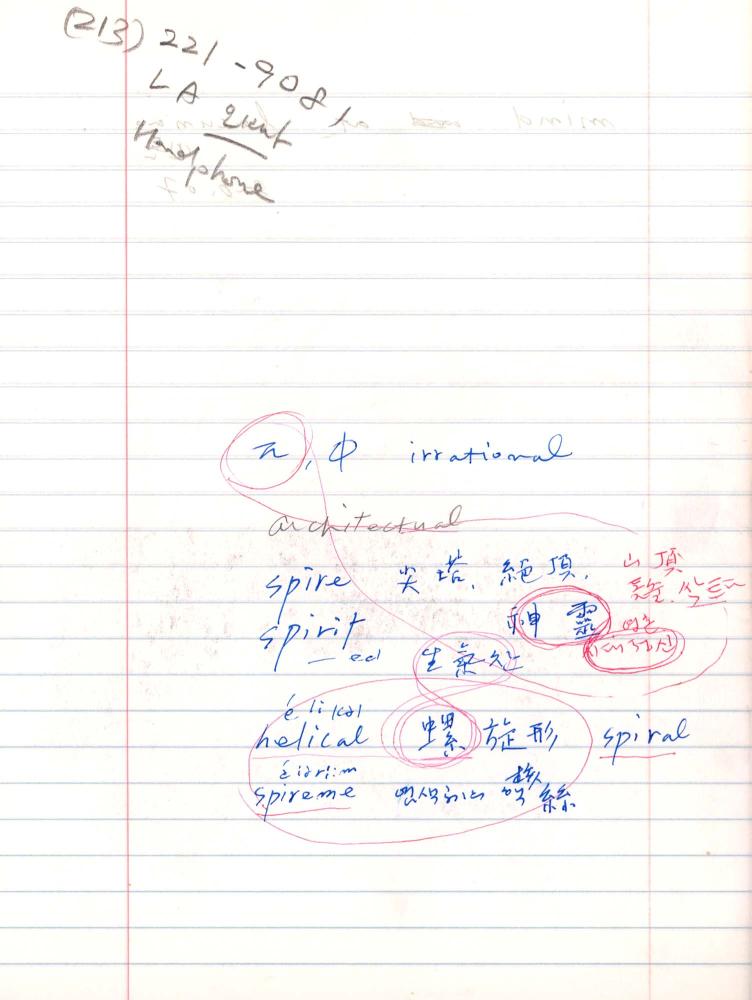 2006년부터 2007년까지 김차섭 구상노트