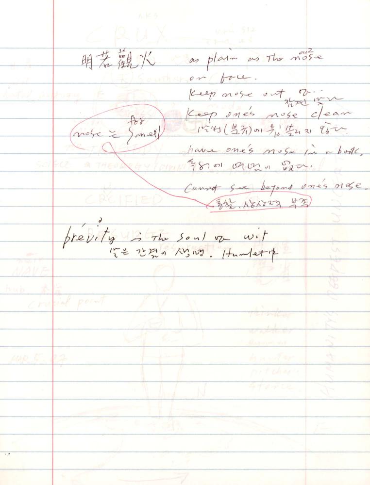 2006년부터 2007년까지 김차섭 구상노트