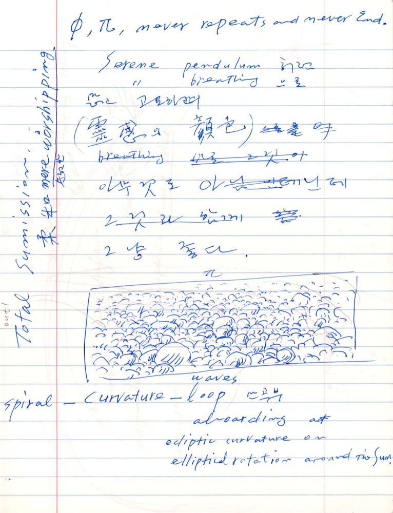 2006년부터 2007년까지 김차섭 구상노트