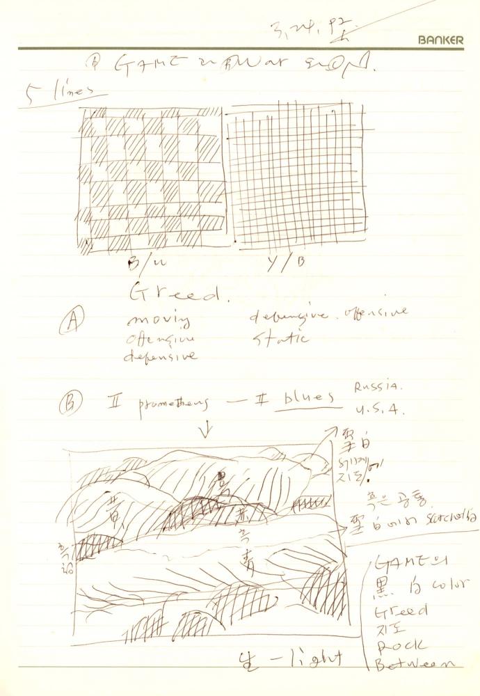 1992년 김차섭 구상노트 1