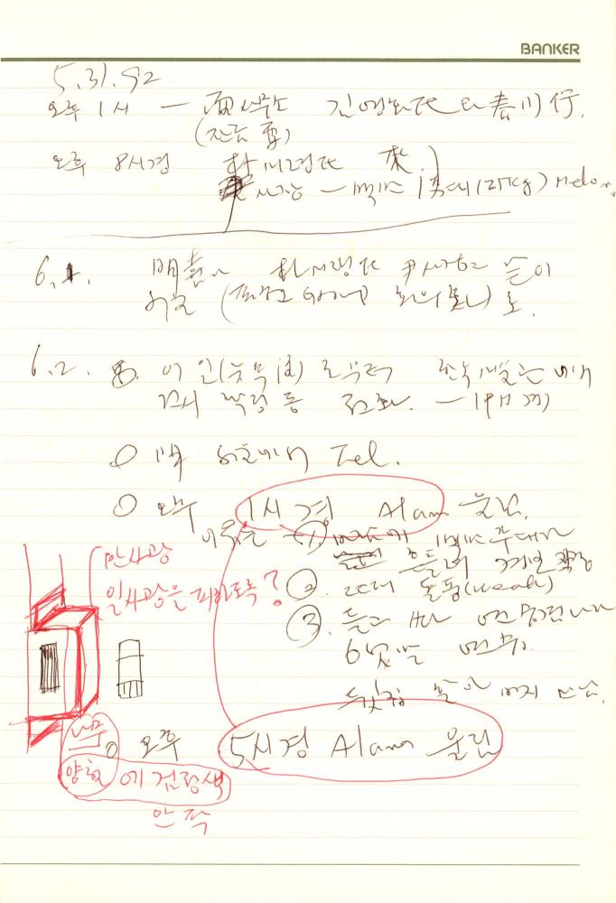 1992년 김차섭 구상노트 1