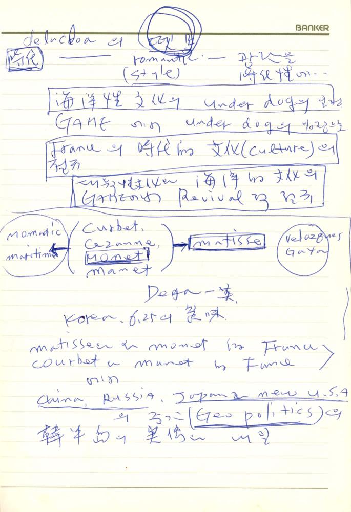 1992년 김차섭 구상노트 1