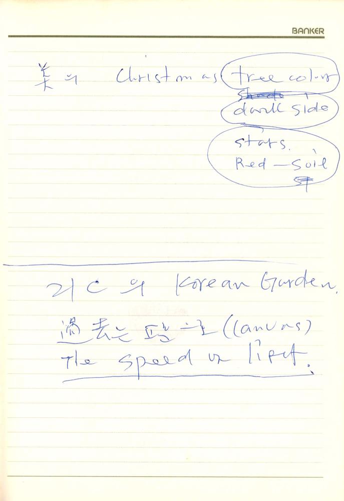 1992년 김차섭 구상노트 1