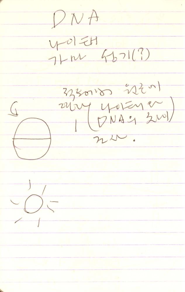 1990년부터 1991년까지 김차섭 구상노트