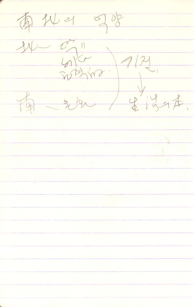 1990년부터 1991년까지 김차섭 구상노트