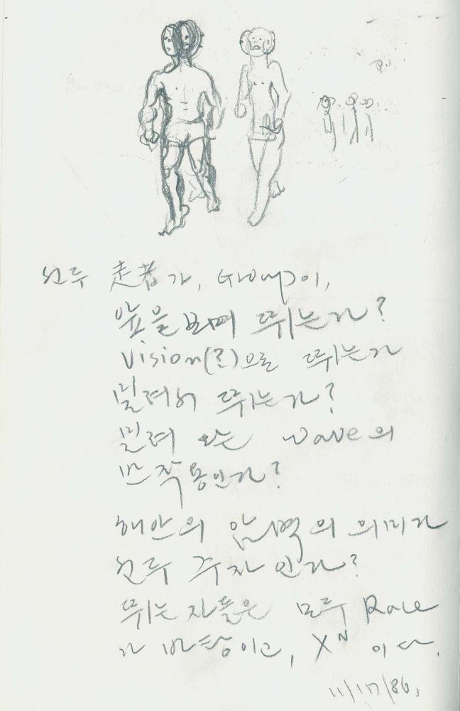 1986년 김차섭 구상노트 4