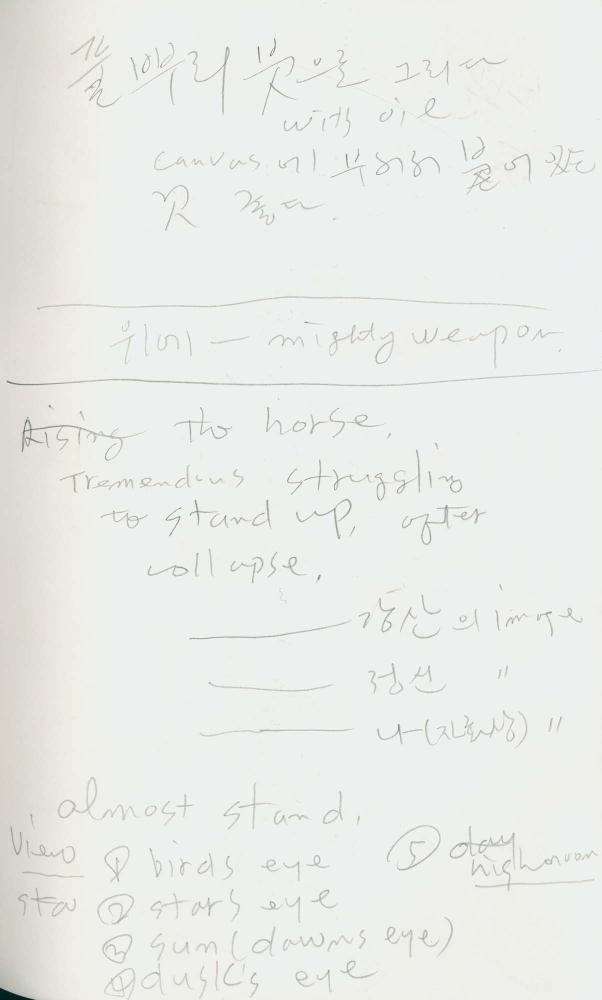 1986년 김차섭 구상노트 4