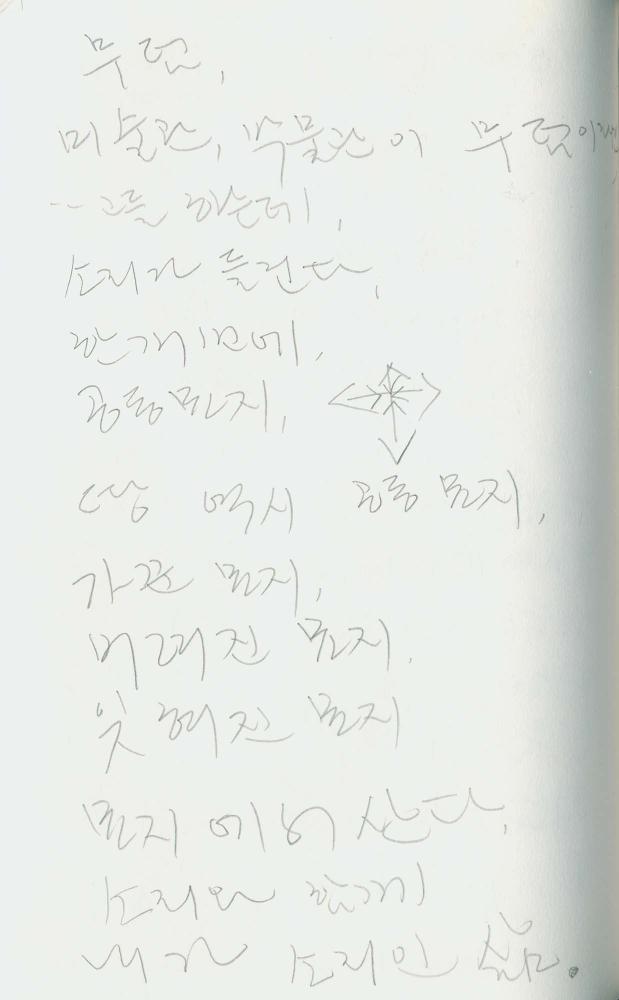 1986년 김차섭 구상노트 4