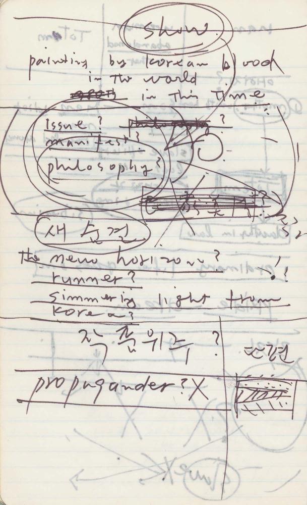 1985년 김차섭 구상노트 4