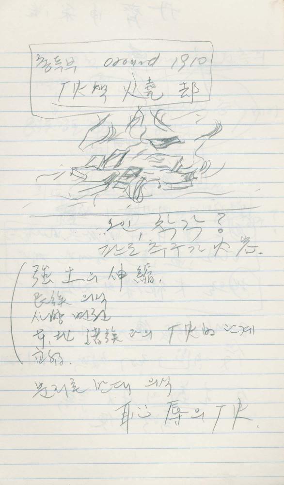 1985년부터 1989년까지 김차섭 구상노트