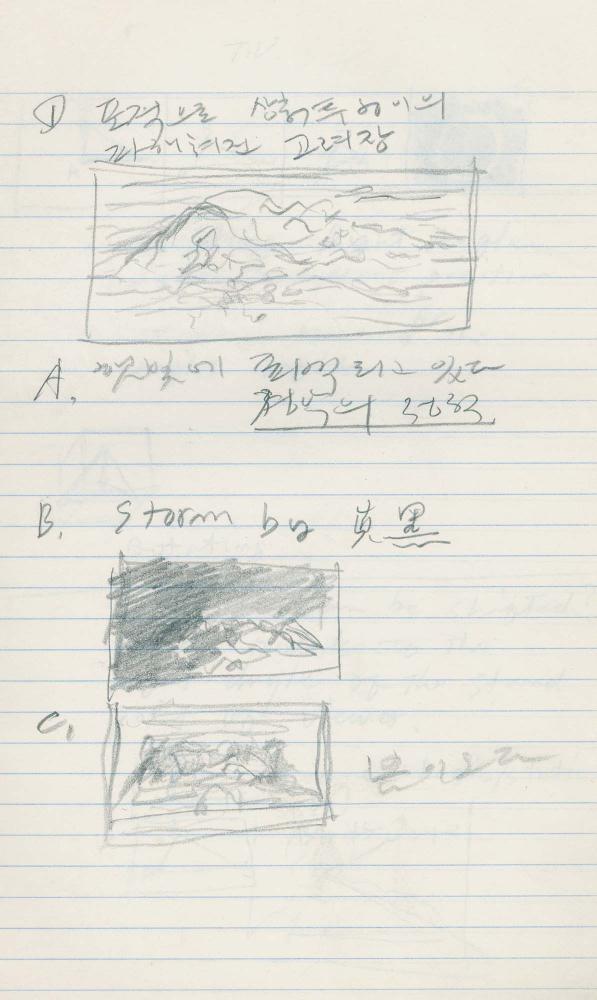 1985년부터 1989년까지 김차섭 구상노트