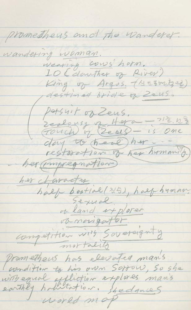 1985년부터 1989년까지 김차섭 구상노트