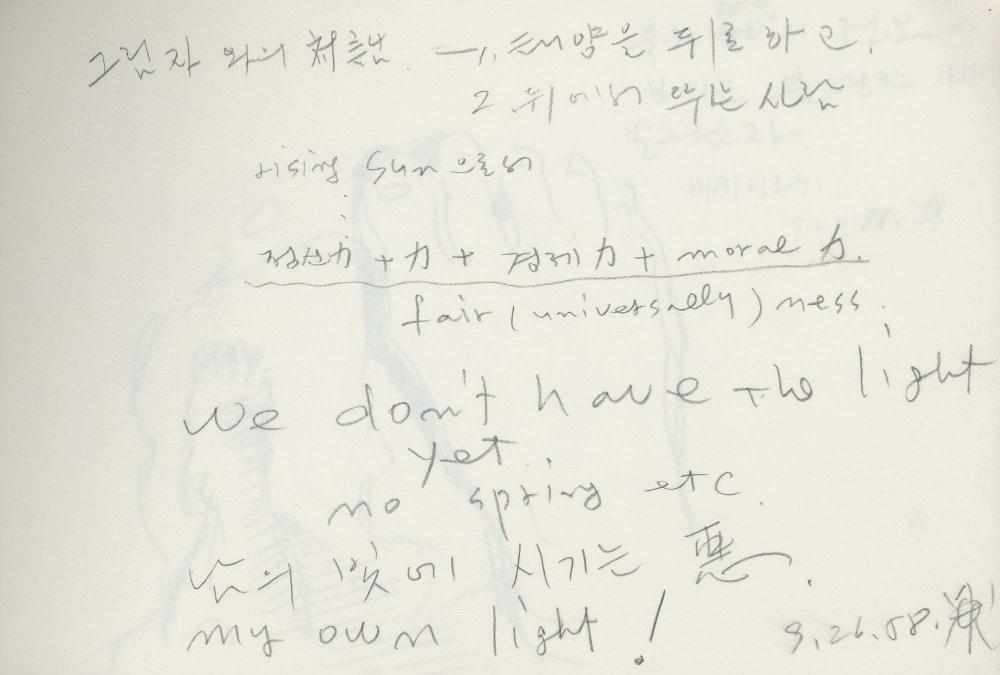 1988년 김차섭 구상노트 5