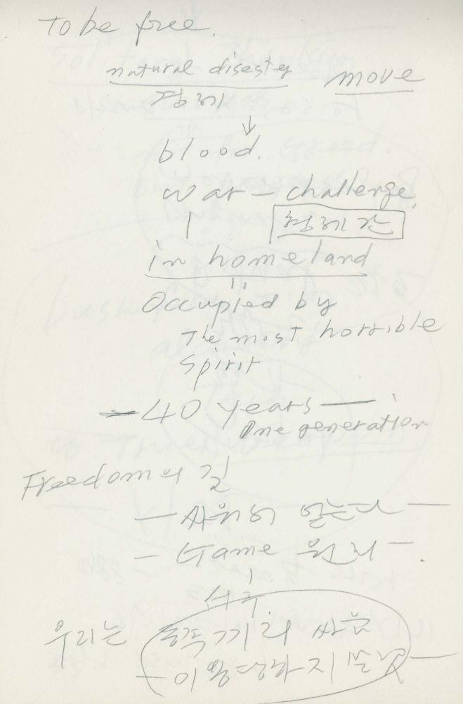 1988년 김차섭 구상노트 5