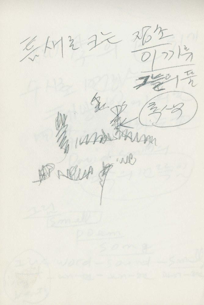 1988년 김차섭 구상노트 5