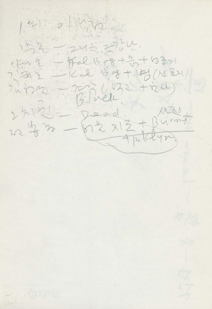 1988년 김차섭 구상노트 5