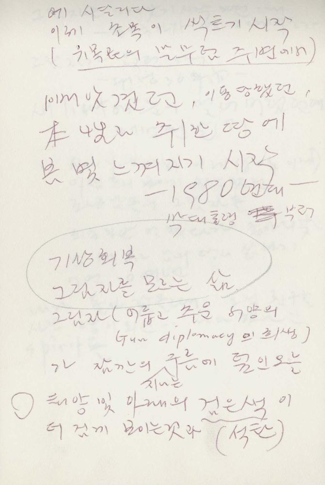 1988년 김차섭 구상노트 5