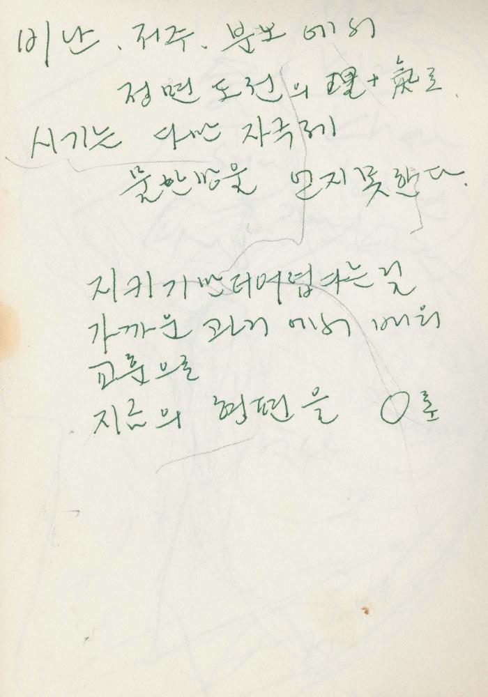 1988년 김차섭 구상노트 5
