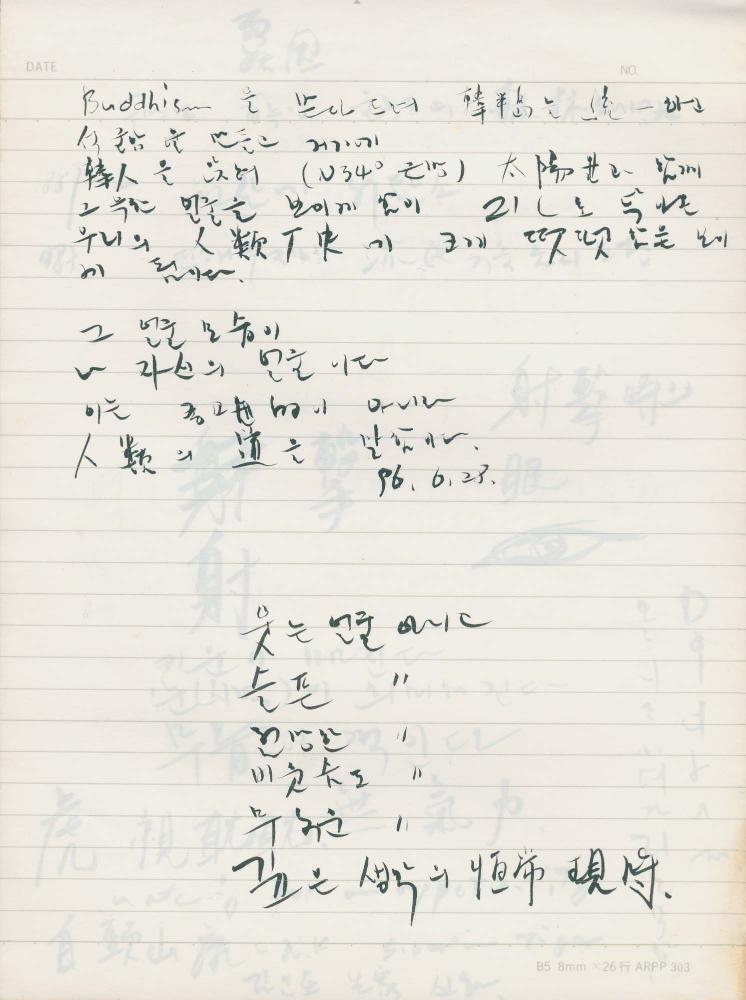 1996년 김차섭 구상노트 5 6