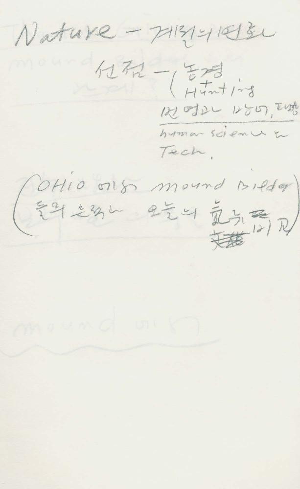 1988년부터 1989년까지 김차섭 구상노트 1