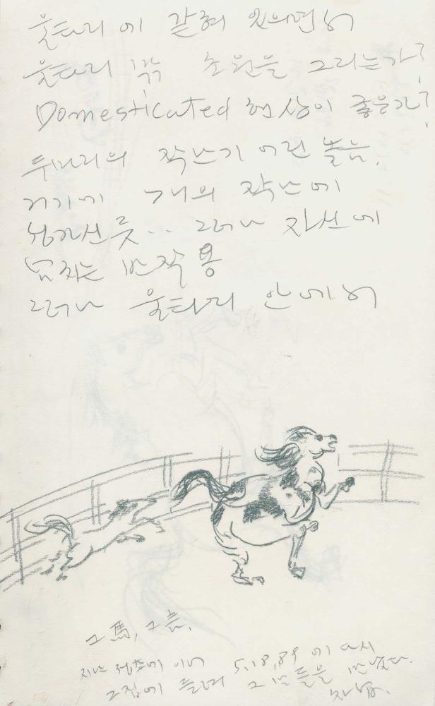 1988년부터 1989년까지 김차섭 구상노트 1