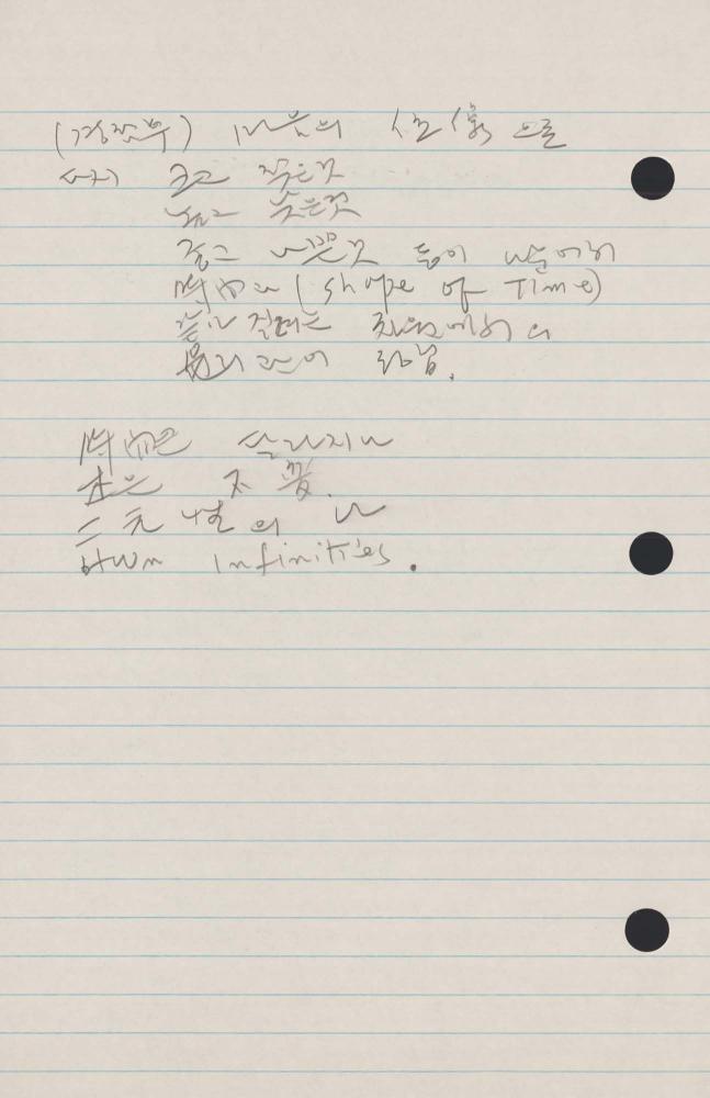 1990년 김차섭 구상노트 2