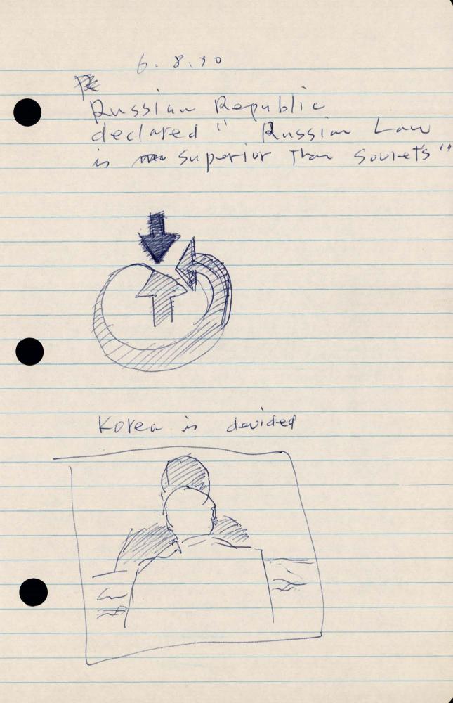 1990년 김차섭 구상노트 2