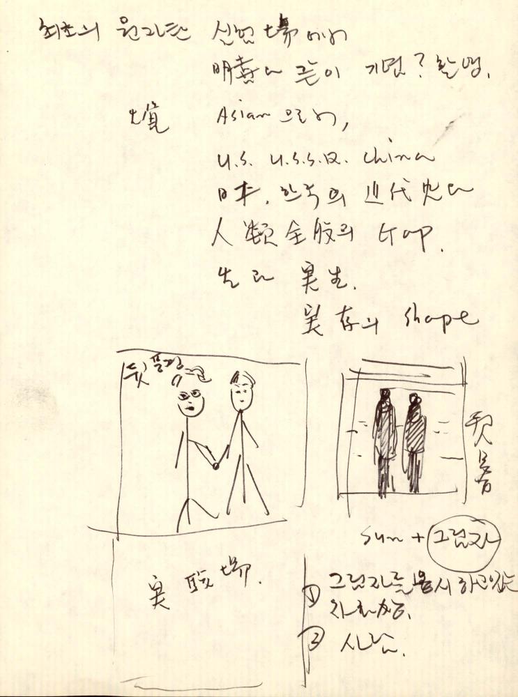 1987년부터 1988년까지 김차섭 구상노트 1