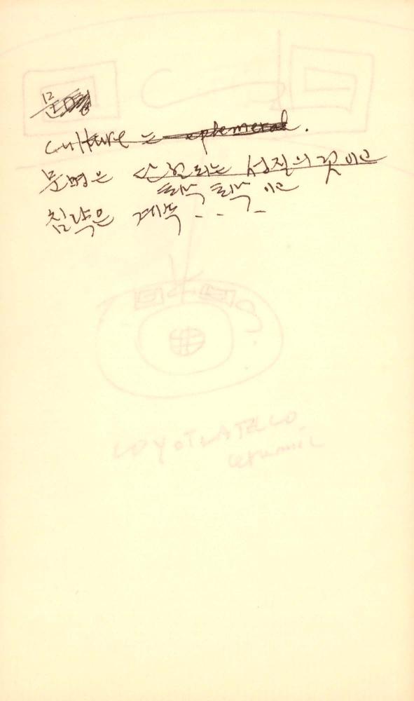 1983년 김차섭 구상노트 3