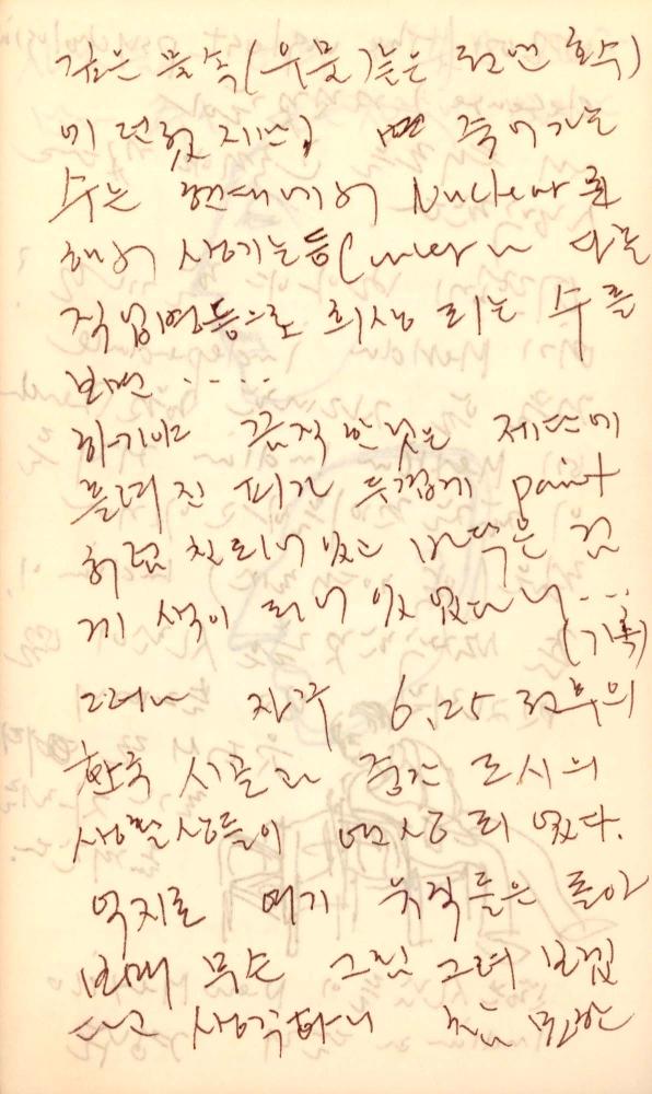 1983년 김차섭 구상노트 3