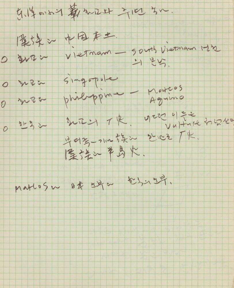 1974년부터 1988년까지 김차섭 구상노트