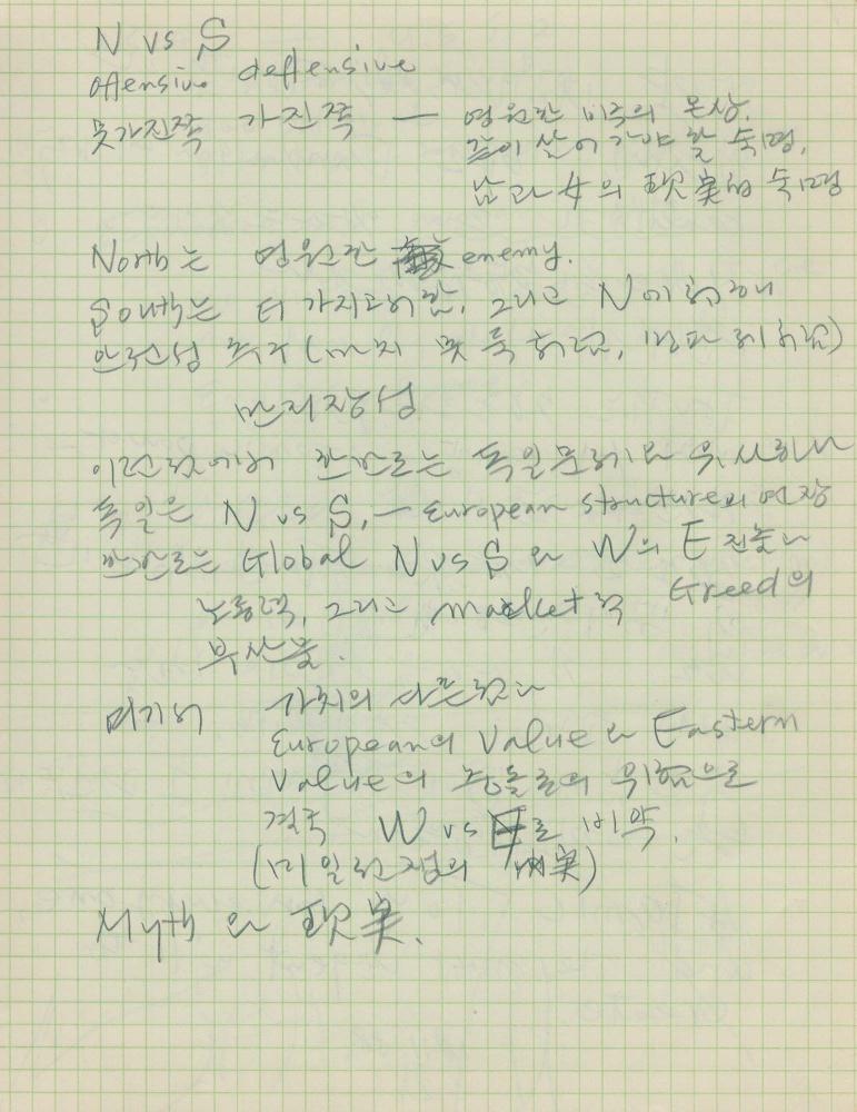 1974년부터 1988년까지 김차섭 구상노트