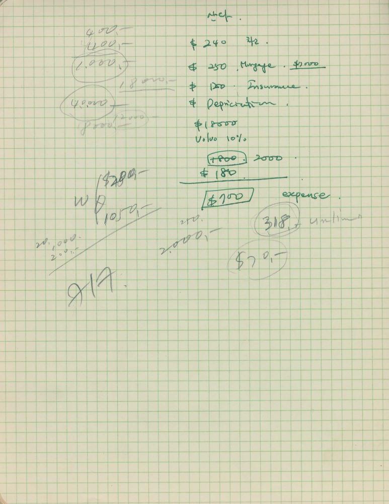 1974년부터 1988년까지 김차섭 구상노트