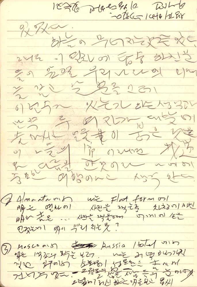 1997년부터 1998년까지 김차섭 구상노트