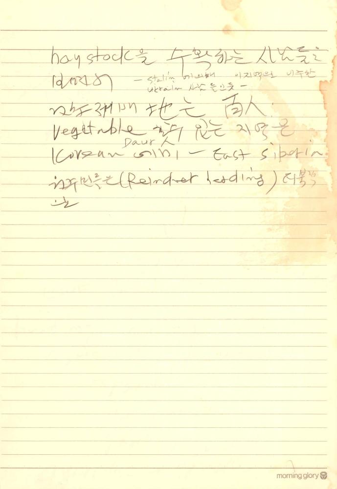 1997년부터 1998년까지 김차섭 구상노트