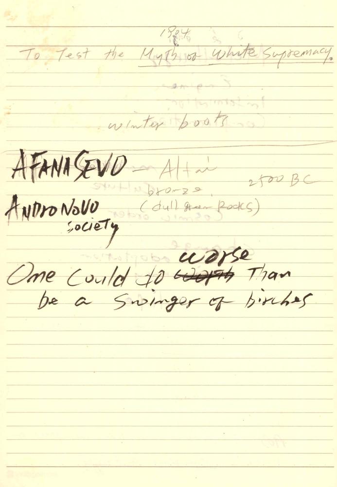 1997년부터 1998년까지 김차섭 구상노트