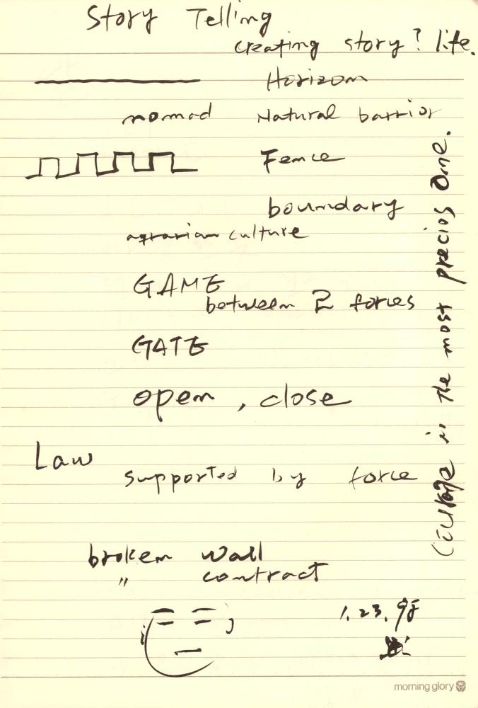 1997년부터 1998년까지 김차섭 구상노트