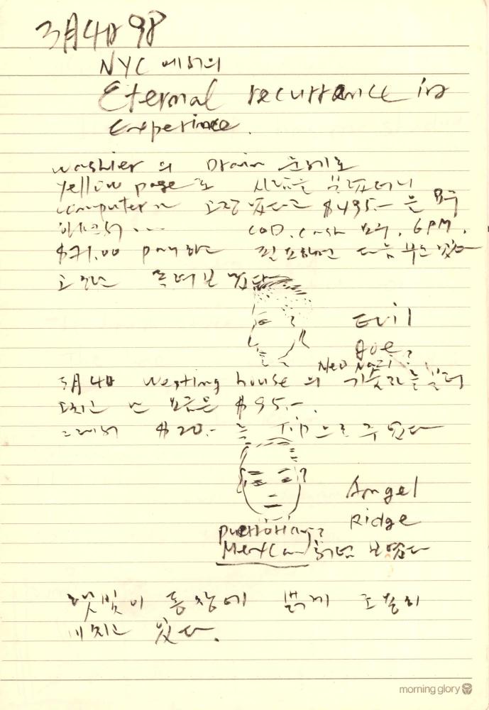 1997년부터 1998년까지 김차섭 구상노트