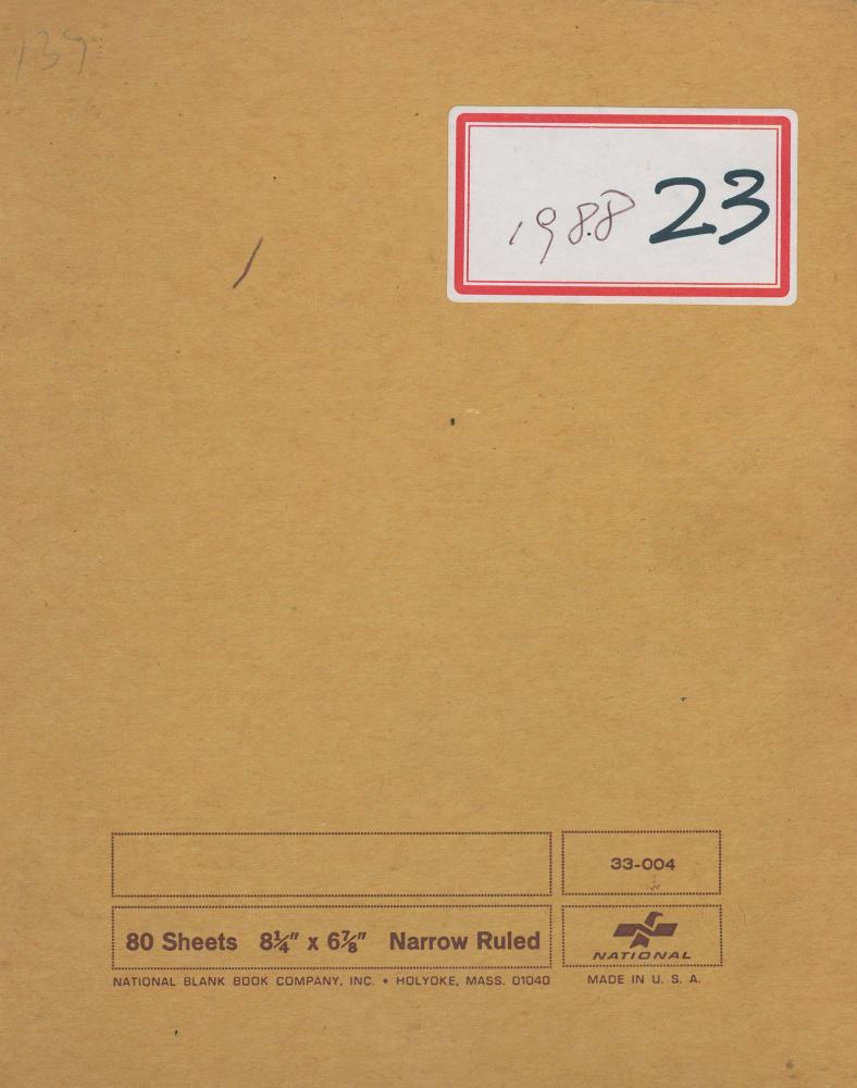 1985년부터 1988년까지 김차섭 구상노트 1