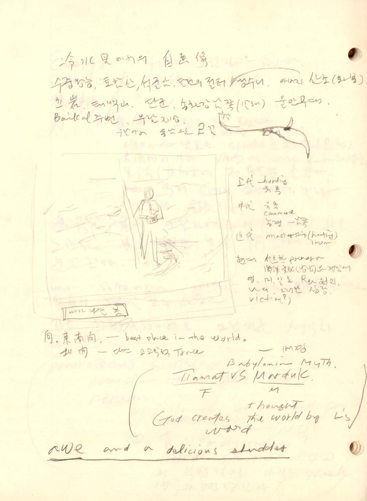 1985년부터 1995년까지 김차섭 구상노트